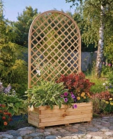 Bermuda Pflanzkasten mit Rankgitter