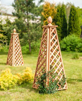 Rankhilfe Obelisk mit Kugel aus Lärche