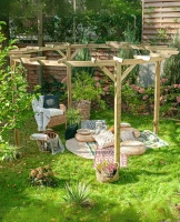 Runde Pergola aus Holz