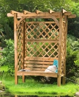 Köln Pergola mit Bank